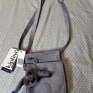 Kipling Dove Gray Crossbody El Dorado Bag NWT